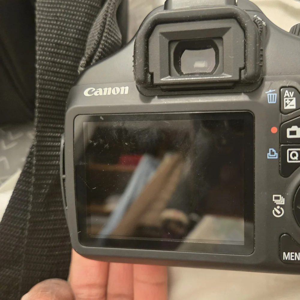Canon Black DSLR Camera with LCD Screen
